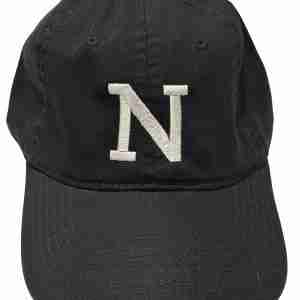 Black NanoHawk cap with white embroidered letter N