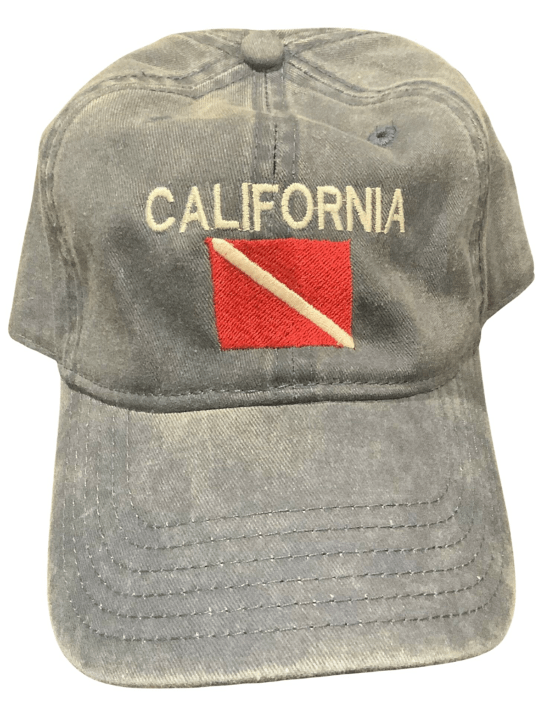 California Dive Hat Scuba Cap Baseball Adjustable Diving Quality