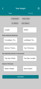 WetMath™ Tank Weight Calculator