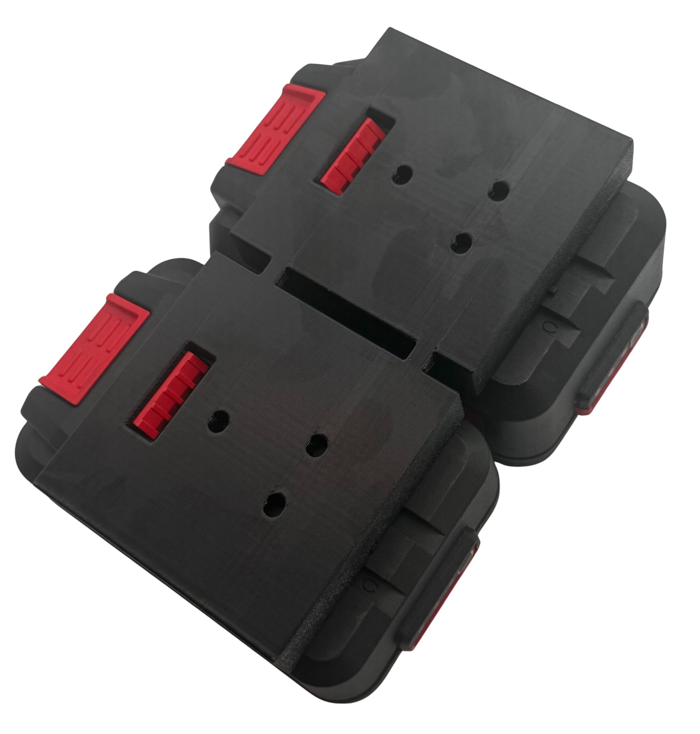 Printomic™ Latching Twin Battery Mounts/Hangers/Holders/Brackets for use with Bauer™ 20V Batteries