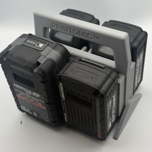 For Hercules 20v / 12v - 4 Slot Battery Caddy Carrying Case Battery Holder by Printomic™